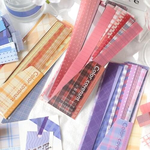 8pakcs/LOT the color Convention series daily Creative fresh cute lovely deceration DIY paper masking washi sticker