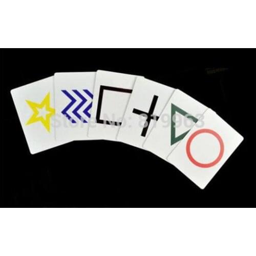 Free Shipping 10pcs/lot Fancy ESP Card Magic Trick,Accessories,Mentalism,Stage,Close-Up,Comedy,Card Magie,Illusions,Magia Toys