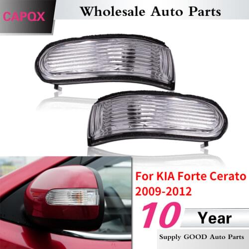 CAPQX 1Pair Outside Rearview Mirror Turn light For KIA FORTE CERATO 2009 2010 2011 2012 Signal indicator light lamp 876241M000
