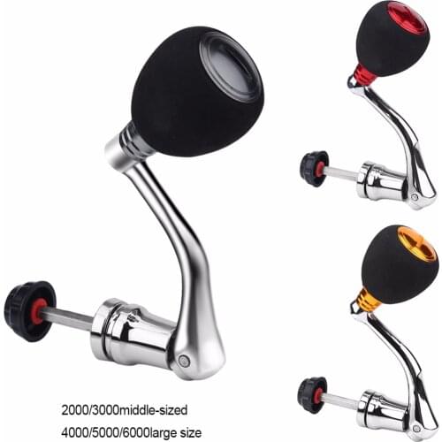 DEUKIO Fishing Reel Handle Knob Spinning Handle Baitcasting Metal Rocker Arm Grip Reel Replacement Power Handle