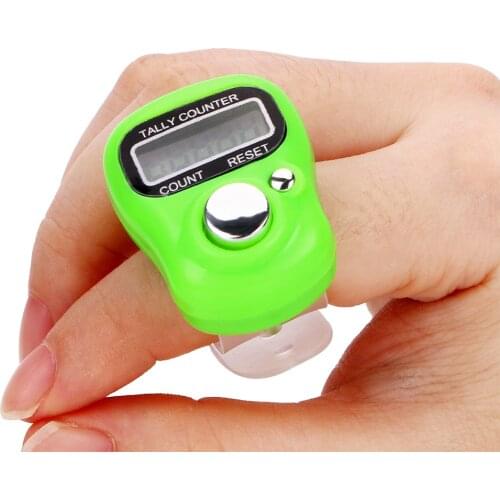 DIYWORK 1Pc LCD Electronic Digital Tally Counter Random color Stitch Marker And Row Finger Counter