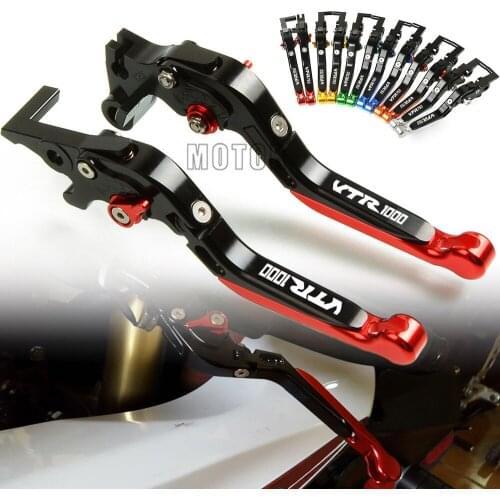 For Honda VTR1000 1997-2004 VTR 1000 FV/FW/FX/FIRESTORM 1997-1999 Motorcycle CNC Adjustable Folding Foldable Brake Clutch Levers