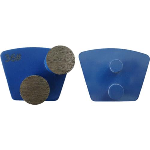 GT75 Double Round Segments Grinding Shoes Two Pins Redi Lock Diamond Grinding Pads for Rough Concrete Terrazzo Floor 12PCS