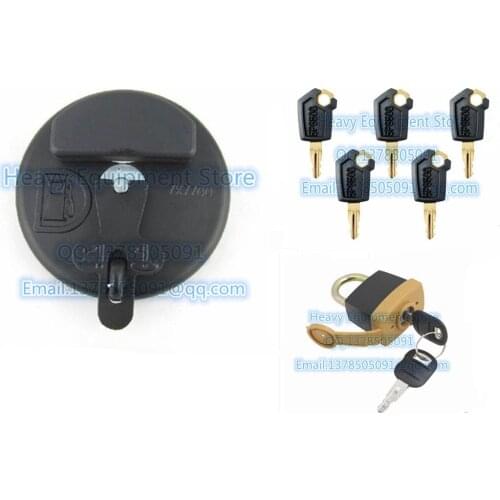 Fuel Diesel Cap For Caterpillar 7X7700 5P8500 Key Padlock 1428828 2010330 2849039 164-4858 3497059 1018909