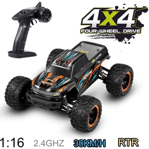 Linxtech 16889 1/16 30km/h 4WD RC Car Big Foot 2.4G High Speed Car Toy Remote Control Car for Adult Kids Gifts