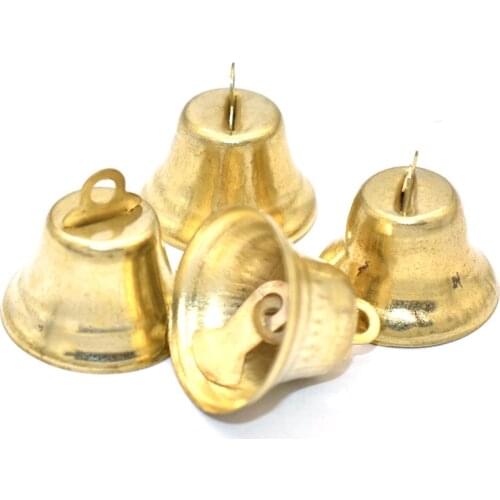 Gold Jingle Bell Metal Bell Pet Collar Bells Pendant Bell Christmas Ornament Bell Craft Supply for Christmas Decoration