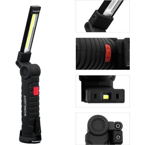 Multi-functional COB LED Portable Spotlight Work Lights Torch Folding Emergency Lights Portable led Lantern with Magnetic