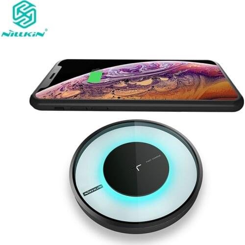 Nillkin 10W LED Qi Fast Wireless Charger Pad for iPhone 11 Xs Max for Samsung Note 10 10+ S10 S9 for Huawei for Xiaomi for LG