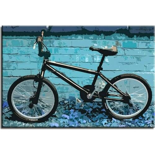 New square round diamond painting bicycle mural landscape diy 5d diamond art diamond mosaic embroidery handmade crafts stickers