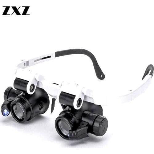 Multiple Retractable Temples Repair and Maintenance Inspection Double Headset Glasses Night Vision Sunglasses Mens Fishing Tools