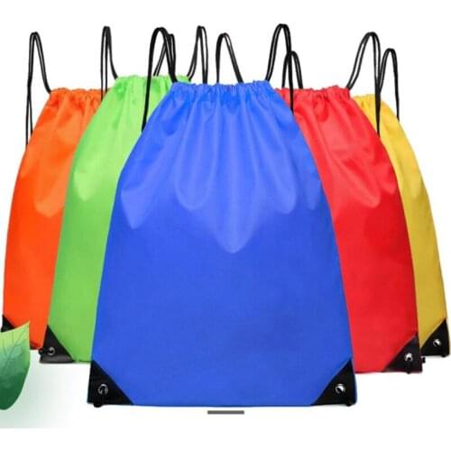 Portable Drawstring Bag Oxford Students Backpack Waterproof Sports Riding Backpack Gym Drawstring Fishing bag Organizer Pack