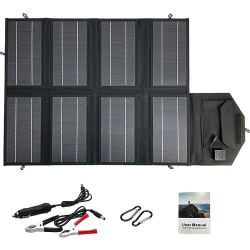 100W Foldable Solar Panel Portable Phone Charger Solar Charge Dual USB Output Mobile Phone Charger for Smartphone