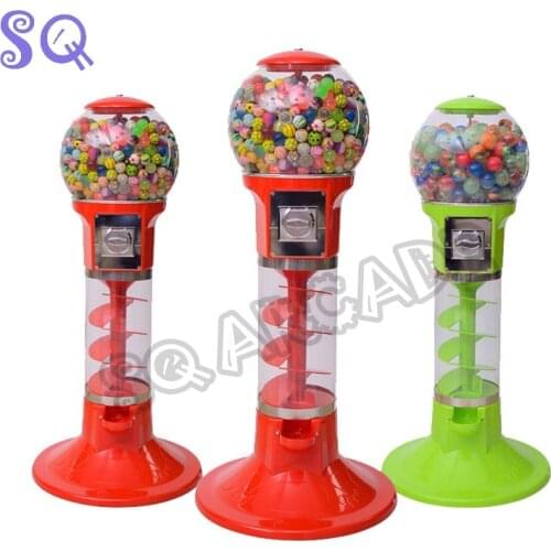 Spiral coin operated vending machine Arcade Candy Vendor Capsule chewing gum toy vending machine