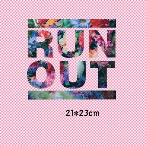 Flower Letter Patches Thermo Stickers on Clothes Iron on Transfers for Clothing Heat-sensitive Patch Transfer Stripes Appliques