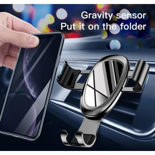 Universal Car Phone Holder For Phone Car Air Vent Mount Stand Mobile Holder For iPhone Samsung Xiaomi Smartphone Gravity Bracket