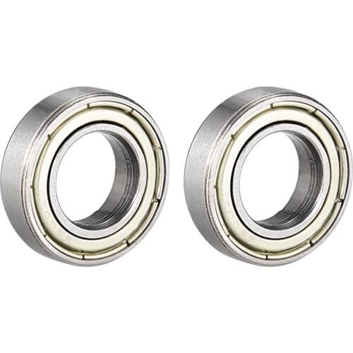 Uxcell Deep Groove Ball Bearing 6800-6805 Double Shield/Sealed Carbon Steel Bearings 6800ZZ (2Qty)
