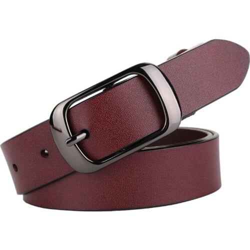 Vintage Decorative Casual Soft Leather Belt Women Black Brown Silver Buckle Female Hight Waist Belts For Ladies Jeans Dresses