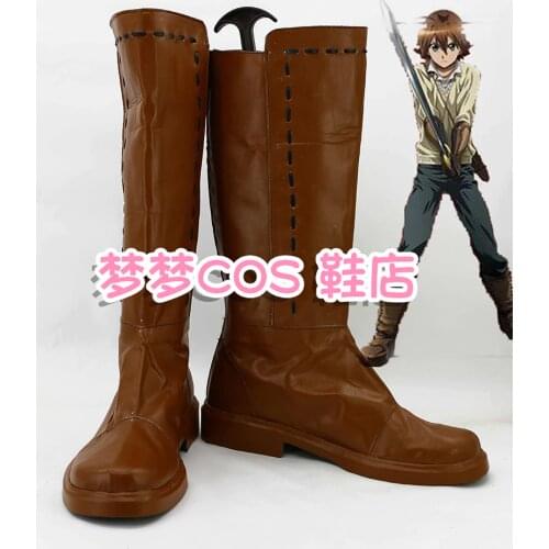 Japanese Anime Akame ga KILL! Tatsumi Cosplay Shoes Boots For Halloween Christmas Festival Custom Made