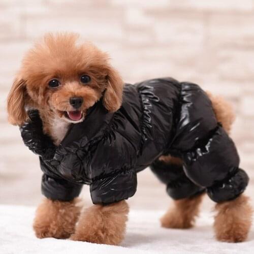 Winter Dog Clothes Waterproof Jumpsuit Thicken Warm Pet Outfit Yorkshire Poodle Pomeranian Schnauzer Puppy Costume Pet Clothing