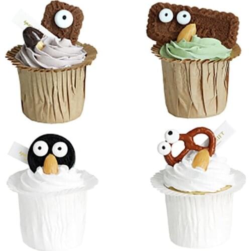 4Pcs/set Simulation Cupcake Paper Cups Fake Cake Model Decoration реквизит для фотосъемки Artificial Photography Props Display