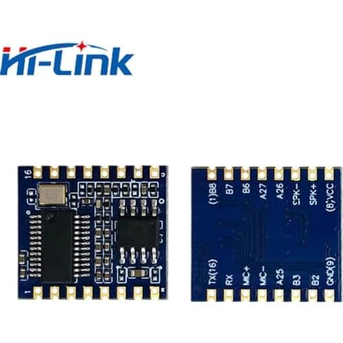 Free Shipping 2PCSHi-Link intelligent offline voice recognition module HLK-V20 audio internet of things IOT module voice control