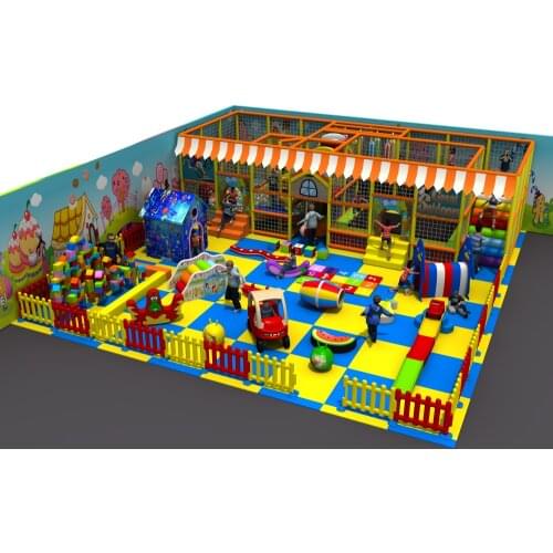 CE,TUV,SGS customized soft indoor playground.children play center with ball games block toys YLW-IN171032