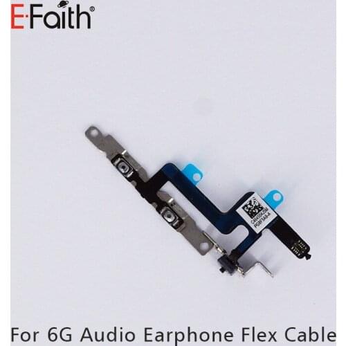 E-Faith 10 pcs/lot Volume Control Button Mute Lock Switch Ribbon Cable Flex Connector Repair Part For IPhone 6 6G 4.7 inch