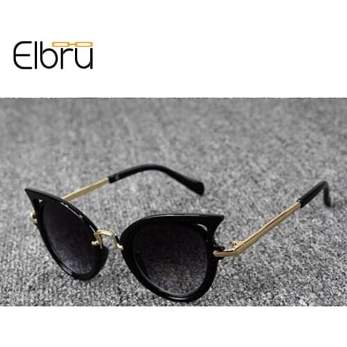 Elbru 2021 Children Cat Eye Sunglasses Girls Boys UV Protection Lens Sunshades Baby Fashion Sun Glasses Cute Eyewear For Kids