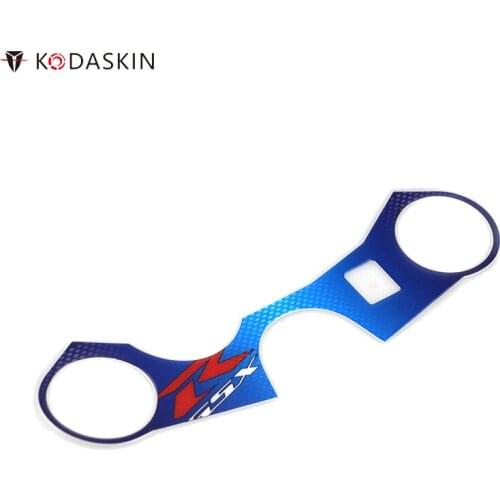 KODASKIN Carbon Triple Tree Front End Upper Top Clamp Decal Stickers for Suzuki GSXR600 GSXR750 K6 K7 K8 K9 L1 2006-2016