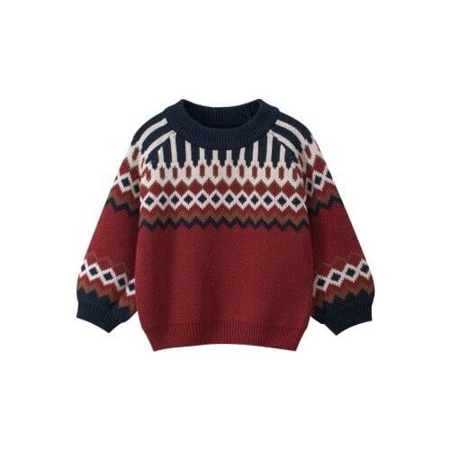 Korean Childrens Sweater Clothing Autumn Winter 2021 New Girls Sweater Baby Clothes Children Loose Knit Sweaters Knitted Tops
