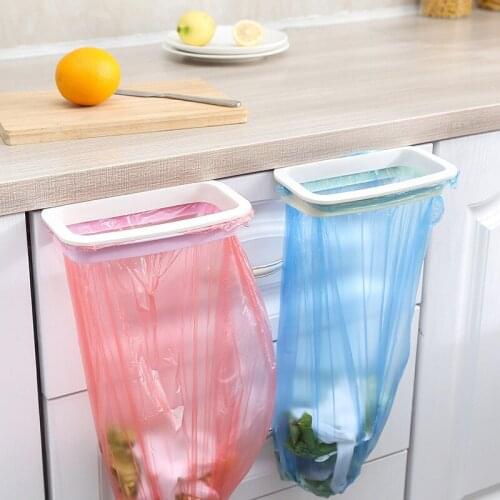 Kitchen Hanging Garbage Bag Storage Rack Sponge Hanging Kitchen Door Back Type Anti-falling Garbage Bag Storage Rack