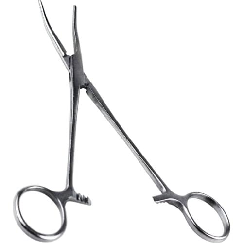 LEDIAO 18cm Stainless Steel Fishing Plier Scissor Curved Tip Bait Pliers Line Cutter Hook Remover Fishing Forceps Accessories