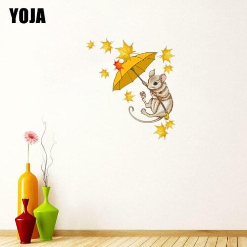 YOJA 45×51.3CM Cute Cartoon Mouse Funny Home Kids Room Wall Stickers Decoration Accessories 8WS0361