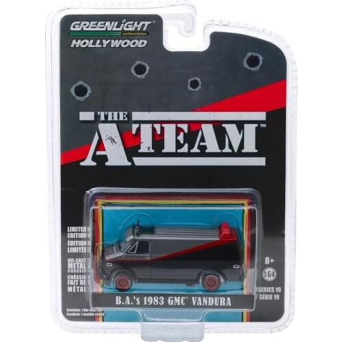 GreenLight 1:64 1983 GMC Vandura - Pkg Alloy model Vintage car Metal toys for childen kids diecast gift