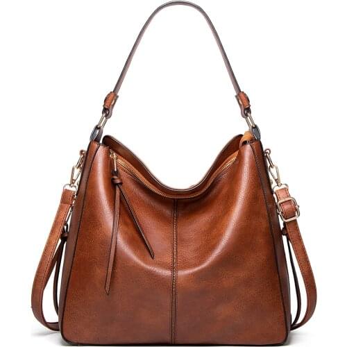 Fashion Ladies Handbags Pu Leather Top Handle Bags Tote Casual Shoulder Bag for Women