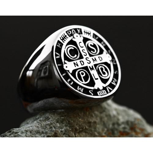 BEIER 316L Stainless Steel 2018 High Polish Religious Men Ring CSSML Fashion Jewelry Gift Dropshipping LLBR8-623R
