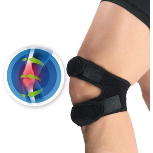 WorthWhile 1PC Sports Kneepad Men Pressurized Elastic Knee Pads Support Fitness Gear Basketball Volleyball Brace Protector