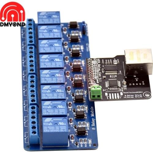 RJ45 Port 8/16 Channel Relay Is Ethernet Controller Board.Interface ABSF Ethernet Control Module Lan Wan Network Web Server