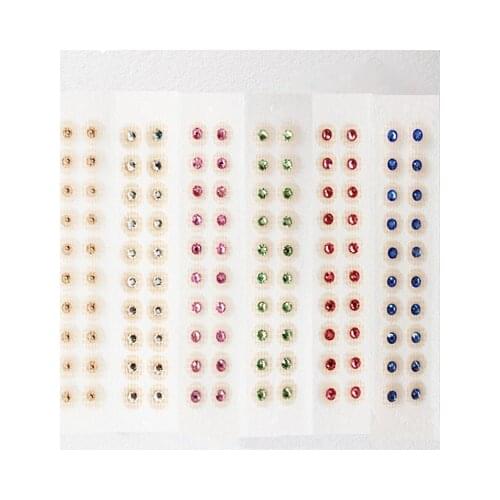 Transparent tape auricular point hypoallergenic pressure crystal magnetic beads ear acupoint stickers ear bean massage seeds