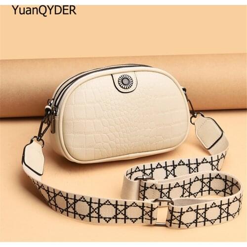 Luxury Stone Pattern Crossbody Bag for Women 2021 Designer Fashion Wide Strap Shoulder Messenger Bag Female Purses with Handbag