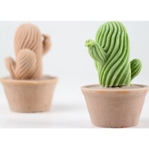 3D Cactus Silicone Candle Mold Handmade Soap Making Mould