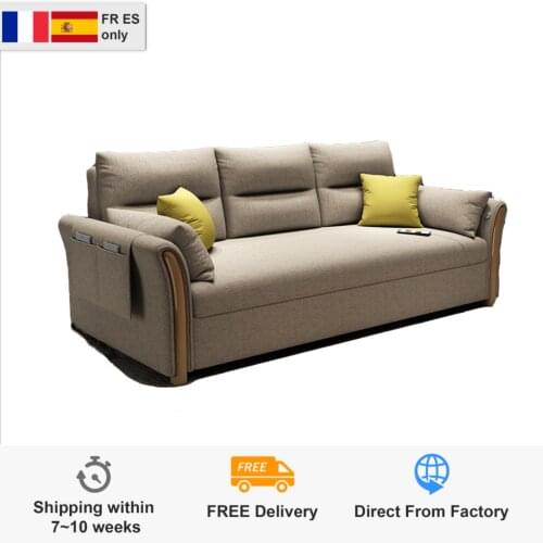 Storage Living Room Nordic Folding Sofa Bed Dual-Use Small-Sized Sit Or Lie Retractable Simple Sofa