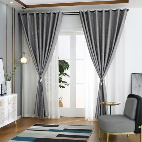 Modern Simple Geometry Black Silk Single Side Light Living Room Bedroom Study Balcony Gilding Silver Shading Heat Insulation 123