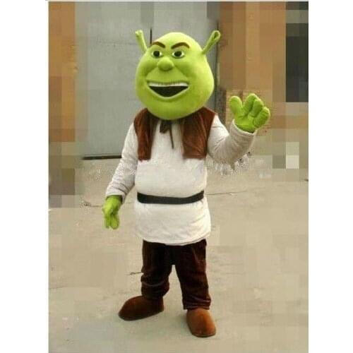 High Quality Mascot Costume New Shrek Mascot Costume Adult Size For Halloween Birthday Party Cosplay Cartoon Apparel