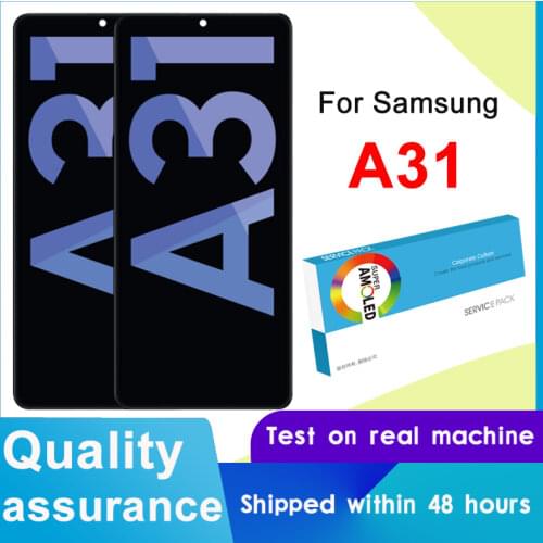 New Original AMOLED For Samsung Galaxy A31 A315 LCD Display Touch Screen Digitizer LCD For Samsung A31 A315 Display Replacement