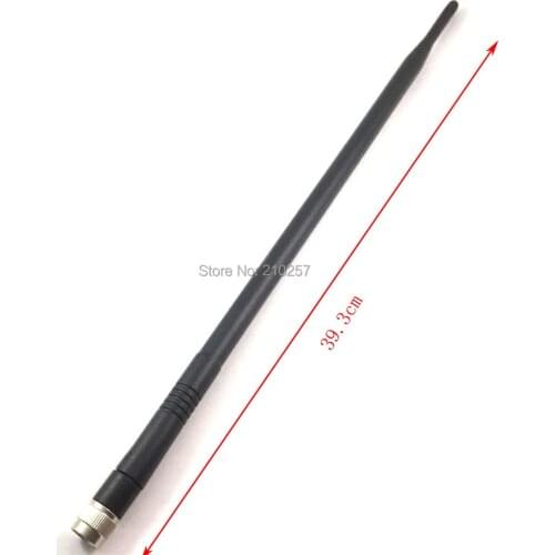 1pcs 2.4ghz Wireless Router 2400-2500Mhz Wifi Antenna 9dbi With rp-Tnc Male Connector Rubber Antenne 39.3cm Length