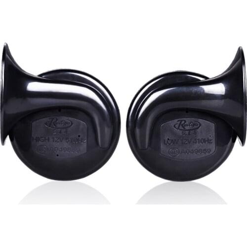 1pcs Horn car refitted 12 alarm whistle electric vehicle high and low double tone super sound waterproof