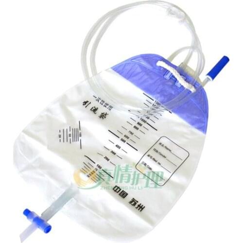 10 pcs thicken disinfection elderly men and women anti-reflux medical disposable drainage bag 1500ml urine collection bags