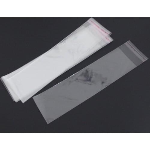 2018 500pcs Clear Resealable Bopp/poly / Cellophane Bag 6x17+3cm Transparent Opp Gift Bags Plastic Packaging Self Adhesive Seal
