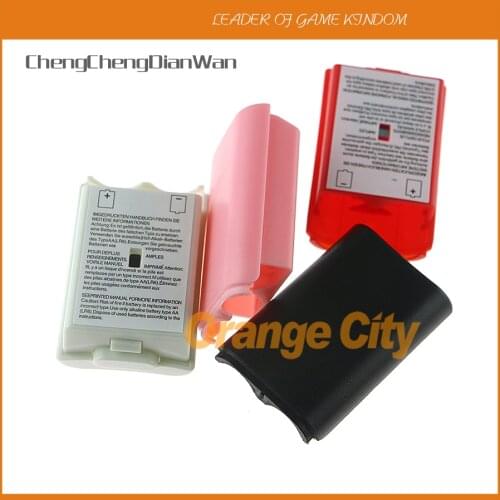 ChengChengDianWan 60pcs/lot 4 colors Battery Pack Cover Shell Case battery cover Kit for Xbox360 Wireless Controller